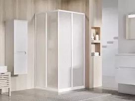 Stačiakampės dušo kabinos sienelė Ravak Supernova, SRV2-100 195 S, balta+plastikas Pearl