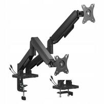 Spacetronik dvigubas stalinis monitorių laikiklis 17-32 coliams su USB, 18kg, VESA