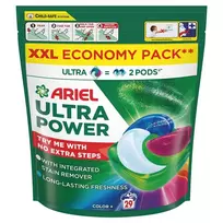 Skalbimo kapsulės Ariel Ultra Power Color+, 29 vnt.