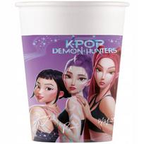 Popieriniai puodeliai vaikams K-POP Demon Hunters, 200 ml, 8 vnt.