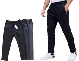 Pašiltintos sportinės kelnės vyrams 6512, pilkos, XL
