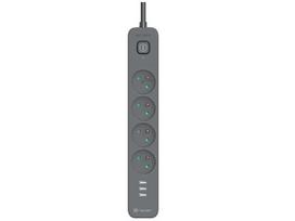 Tracer 47027 Power Cord + 1.5m (4 outlets + 3x USB A, 5V 2.4A)