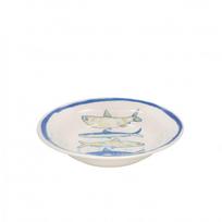 Gili lėkštė pietų Kitchen&GO Fish, 21.5 cm x 21.5 cm x 4.5 cm, mėlyna sp./balta sp.