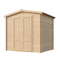 Sodo namelis Timbela M369F1, 226 cm x 236 cm x 218 cm, ruda sp.