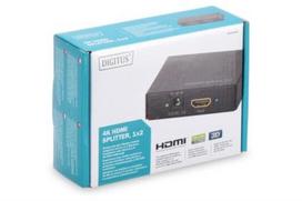 Digitus HDMI Splitter 4K UHD 1x HDMI  2x HDMI (black)