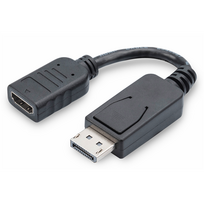 Digitus DisplayPort to HDMI Adapter/Converter (black, 15cm)