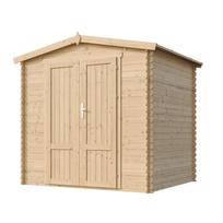 Sodo namelis Timbela M369F1, 226 cm x 236 cm x 218 cm, ruda sp.