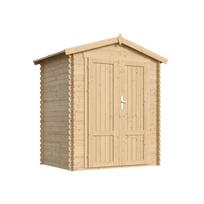 Sodo namelis Timbela 367F1, 136 cm x 196 cm x 218 cm, ruda sp.