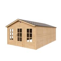 Sodo namelis Timbela M737, 630 cm x 382 cm x 267 cm, ruda sp.