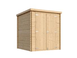 Sodo namelis, su grindimis Timbela M309C1, 204 cm x 204 cm x 200 cm, ruda sp.