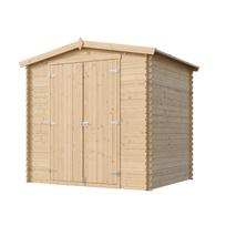 Sodo namelis Timbela M369C1, 226 cm x 236 cm x 218 cm, ruda sp.