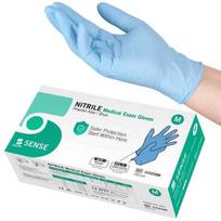 Nitrilinės pirštinės Selefa Nitrile Medical Exam Gloves Powder-Free Blue M, 200vnt.