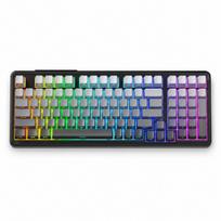 Mechaninė žaidimų klaviatūra ZIFRIEND ZT98, 98 klavišų, „Silver Switch“, RGB, pilkų atspalvių gradientas