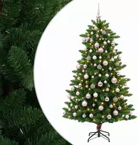 Dirbtinė Kalėdų eglutė su burbulais 180 cm 300 LED Šilta balta
