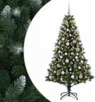 Dirbtinė Kalėdų eglutė su burbulais 240 cm 300 LED Šilta balta