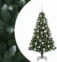 Dirbtinė Kalėdų eglutė su burbulais 120 cm 150 LED Šilta balta