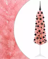 Dirbtinė siaura Kalėdų eglutė su žaisliuku 120 cm 150 LED