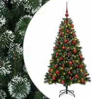 Dirbtinė Kalėdų eglutė su burbulais 120 cm 150 LED Šilta balta