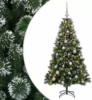 Dirbtinė Kalėdų eglutė su burbulais 120 cm 150 LED Šilta balta