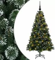 Dirbtinė Kalėdų eglutė su burbulais 120 cm 150 LED Šilta balta