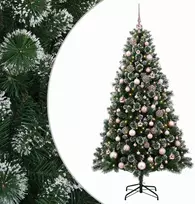 Dirbtinė Kalėdų eglutė su burbulais 240 cm 300 LED Šilta balta