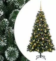 Dirbtinė Kalėdų eglutė su burbulais 120 cm 150 LED Šilta balta
