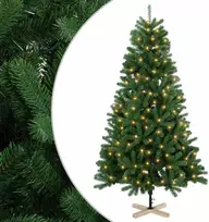 Dirbtinė Kalėdų eglutė 150 cm 150 LED Šilta balta PVC Žalia