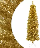 Dirbtinė liekna Kalėdų eglutė su burbulais 180 cm 300 LED