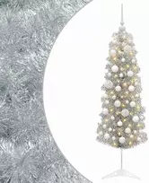 Dirbtinė siaura kalėdinė eglutė su žaisliuku 150 cm 150 LED