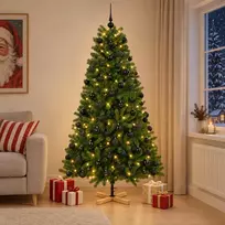Dirbtinė kalėdinė eglutė su rutuliuku 180 cm 300 LED