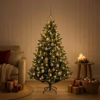 Dirbtinė Kalėdų eglutė su burbulais 150 cm 150 LED Šilta balta