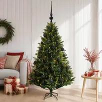 Dirbtinė Kalėdų eglutė su burbulais 120 cm 150 LED Šilta balta