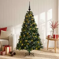 Dirbtinė Kalėdų eglutė su burbulais 150 cm 150 LED Šilta balta