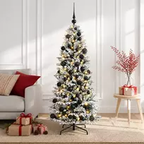 Dirbtinė kalėdinė eglutė su rutuliuku 150 cm 150 LED