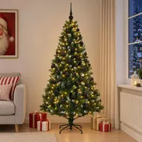 Dirbtinė Kalėdų eglutė su burbulais 240 cm 300 LED Šilta balta