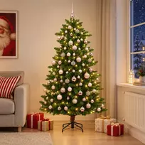 Dirbtinė Kalėdų eglutė su burbulais 240 cm 300 LED Šilta balta