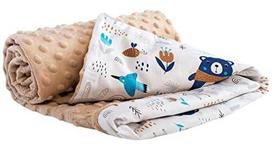 Kūdikių antklodė Medi Partners Boho Animals Minky 75x100 cm medvilnė