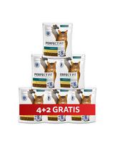 PERFECT FIT Sterile 1+ 6 x 750 g visavertis sausas pašaras suaugusioms katėms, turintis daug vištienos, 4+2 GRATIS.