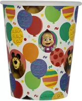 Maša ir Lokys (Masha and the Bear) puodeliai – Šventės dekoracija