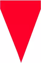 Vėliavėlių girlianda su raudonomis vėliavėlėmis – Šventės dekoracija
