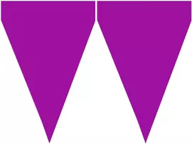 Vėliavėlių girlianda su violetinėmis vėliavėlėmis – Šventinė dekoracija