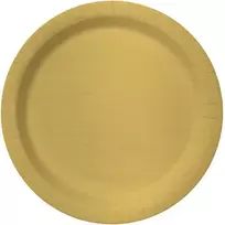 Auksinės lėkštės 23 cm – Vakarėlio dekoracijos