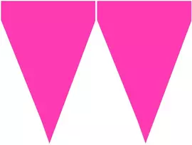 Vėliavėlių girlianda su fuksijos spalvos vėliavėlėmis – Šventinė dekoracija