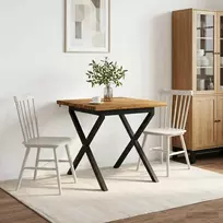 Kvadratinis valgomojo stalas 70 x 70 x 75 cm