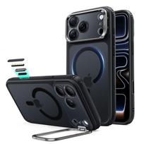 ESR Classic Hybrid dėklas, skirtas iPhone 18 Pro Max / 17 Pro Max, su stovu, suderinamas su MagSafe – matinis juodas