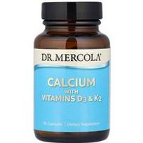Dr. Mercola, Kalcis su vitaminais D3 ir K2, 30 kapsulių