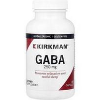 Kirkman Labs, GABA, 250 mg, 150 kapsulių