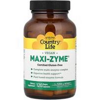 Country Life, Maxi-Zyme, 120 veganiškų kapsulių