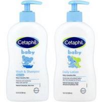 Cetaphil, Kūdikių, sveikos odos pagrindų rinkinys, 2 dalių rinkinys, 13,5 fl oz (399 ml)