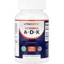 Vitamatic, Vitaminai A, D, K, 180 daržovių kapsulių